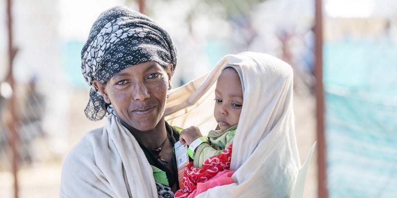 Mother and child from Enewari, Ethiopia