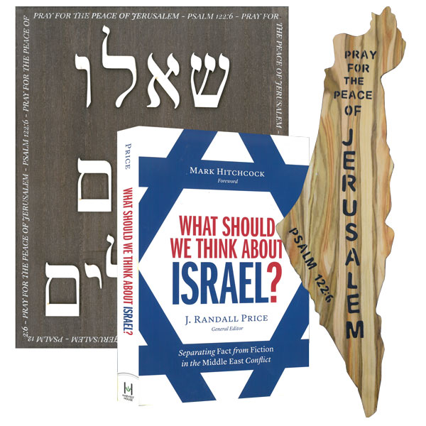 Pray for Israel Wall Piece and Hebrew Rustic Wall Art