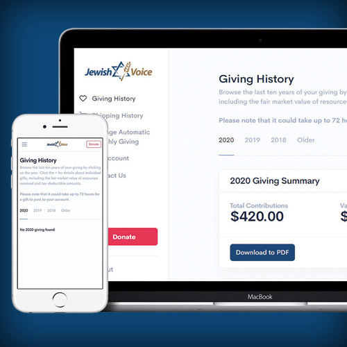 Your 2020 Year-End Giving Statement is ready for you to download.
