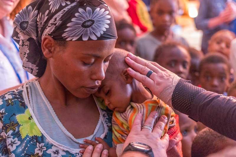 Woman and child in Woliso, Ethiopia