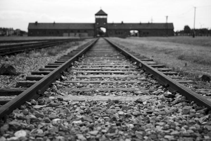 Auschwitz train tracks