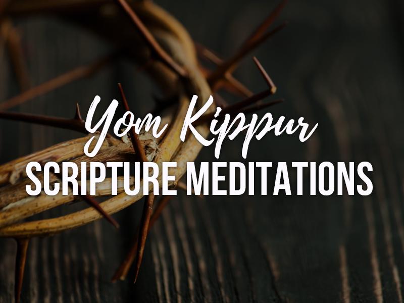 Yom Kippur Scripture Meditations